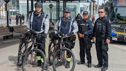 RCMP Surrey's Mobile Street Enforcement Team patrols by bike and foot around busy centers like malls and around major transit hubs. RCMP Surrey's Mobile Street Enforcement Team patrols by bike and foot around busy centers like malls and around major transit hubs.