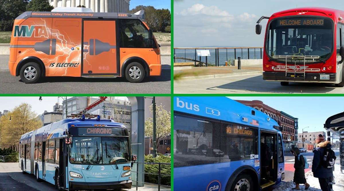 Four transit agencies were recognized on April 21, 2023, Earth Day, for their efforts to reduce their carbon footprints by the Federal Transit Administration.