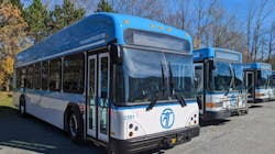 Advance Transit’s first set of electric buses started operation March 13. Advance Transit’s first set of electric buses started operation March 13.
