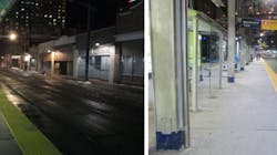 Calgary Transit has recently upgraded the lighting on all CTrain platforms from Downtown West/Kerby to City Hall to improve visibility for customers and security staff.