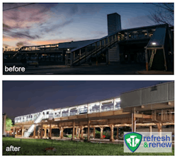 CTA&apos;s Refresh &amp; Renew Program includes work to keep rail stations in a State of Good Repair. Program work includes lighting improvements as shown at CTA&apos;s California Green Line station.