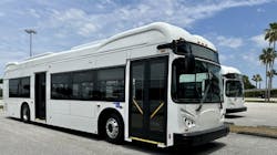 The Tampa International Airport has received four new electric buses.