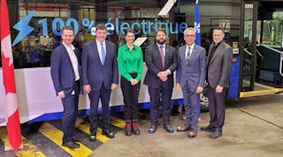 A joint funding agreement with the federal government of Canada and the provincial government of Quebec will support the purchase of up to 1,229 electric buses to be supplied by Nova Bus to 10 transit agencies in Quebec.