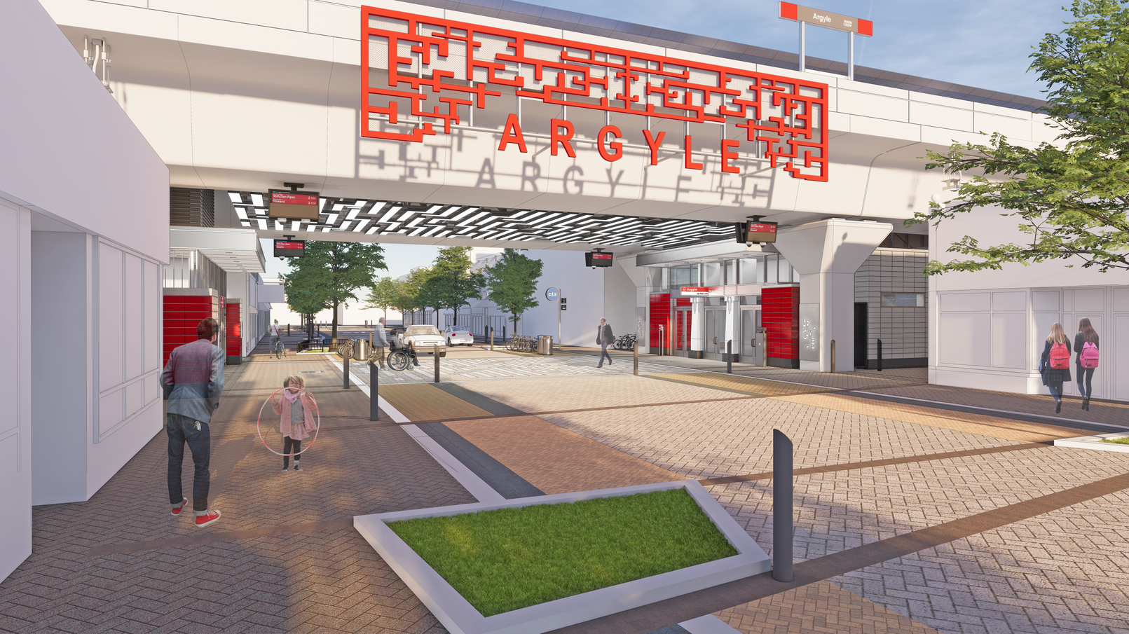 A rendering of the future Argyle Station that will be rebuilt as part of Stage B of the Lawrence to Bryn Mawr Modernization Project that will begin this summer.