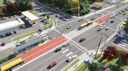 A rendering showing the concept of GoRaleigh’s Wake Bus Rapid Transit: Southern Corridor project A rendering showing the concept of GoRaleigh’s Wake Bus Rapid Transit: Southern Corridor project