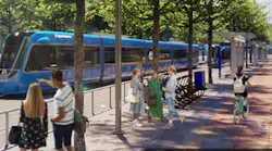A rendering of the Austin Light Rail Implementation Plan.