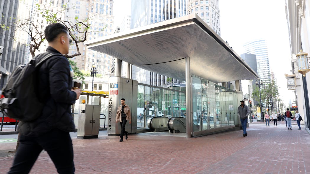 Bay Area Rapid Transit opens three new station entrance canopies in