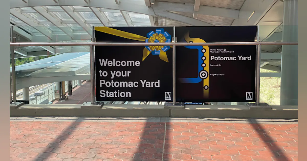 Wmata Warning Sign WMATA opens long awaited Potomac Yard station | Mass Transit