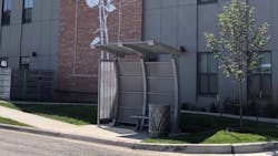 Tolar Manufacturing Company delivered 10 Signature Crescent bus shelters to Lawrence Transit in Kansas