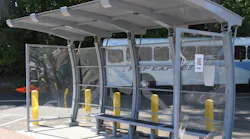 Tolar Manufacturing's Signature Crescent bus shelter