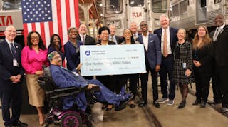 FTA officials joined GCRTA at an event to mark the awarding of a $130 million grant that will allow the authority to purchase up to rail cars.