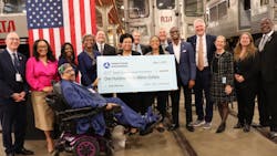 FTA officials joined GCRTA at an event to mark the awarding of a $130 million grant that will allow the authority to purchase up to rail cars. FTA officials joined GCRTA at an event to mark the awarding of a $130 million grant that will allow the authority to purchase up to rail cars.