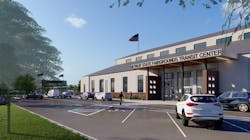 A rendering of the new Detroit DOT transit center A rendering of the new Detroit DOT transit center