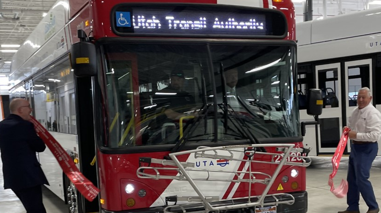 UTA celebrated the opening of its Central Depot District Garage with a ribbon cutting on May 10.