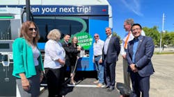 SacRT, along with GiddyUp EV Charging and SMUD unveiled a new high-speed electric vehicle public charging hub at the Power Inn light rail station.