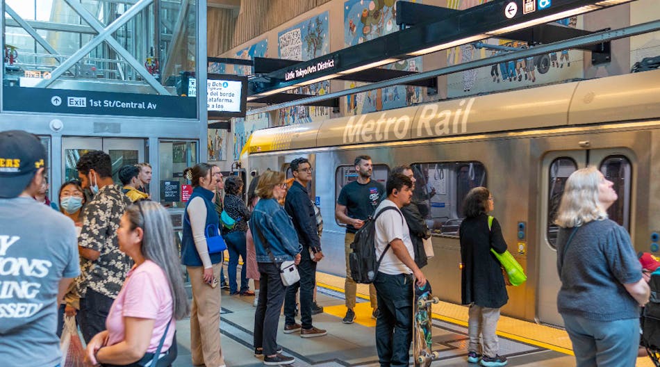 L.A. Metro celebrated the opening of the Regional Connector transit project.