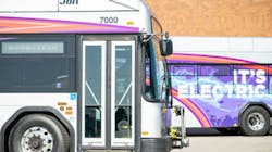 The new Urban Max BSAEV tire from Goodyear was designed in partnership with Gillig and is the first Goodyear tire engineered specifically with low rolling resistance for EV transit and Metro buses to help extend range and handle the increased load capacity. The new Urban Max BSAEV tire from Goodyear was designed in partnership with Gillig and is the first Goodyear tire engineered specifically with low rolling resistance for EV transit and Metro buses to help extend range and handle the increased load capacity.