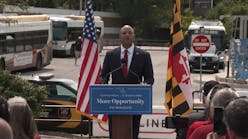 Maryland Gov. Wes Moore speaks during an event on June 15 where he announced plans to pursue the Red Line project that was cancelled in 2015.