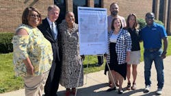 Pictured above from left to right: IndyGo Foundation Director of Development Melanie Frazier, Indianapolis Mayor Joe Hogsett, IndyGo President and CEO Inez Evans, Councillor Jared Evans (District 22), IndyGo Foundation Executive Director Emily Meaux, IndyGo Senior Director of Service Planning Annette Darrow and IndyGo Chief Government Affairs Officer Cameron Radford Pictured above from left to right: IndyGo Foundation Director of Development Melanie Frazier, Indianapolis Mayor Joe Hogsett, IndyGo President and CEO Inez Evans, Councillor Jared Evans (District 22), IndyGo Foundation Executive Director Emily Meaux, IndyGo Senior Director of Service Planning Annette Darrow and IndyGo Chief Government Affairs Officer Cameron Radford