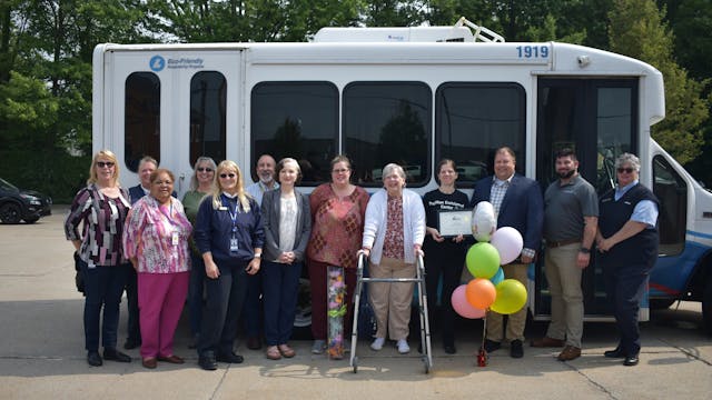 Tammy Brooks, a Laketran Dial-a-Ride rider, was received as the 25 millionth rider in the history of Laketran on June 6.