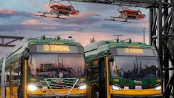 King County Metro Transit was one of several grant recipients through FTA's Low-No Program. King County Metro's $33.5 million grant will be applied toward its zero-emissions fleet conversion. King County Metro Transit was one of several grant recipients through FTA's Low-No Program. King County Metro's $33.5 million grant will be applied toward its zero-emissions fleet conversion.