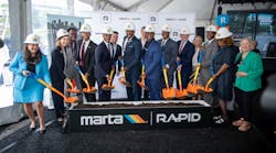 MARTA, city of Atlanta and community representatives celebrated the start of construction on the Summerhill BRT project - the region&apos;s first BRT project.