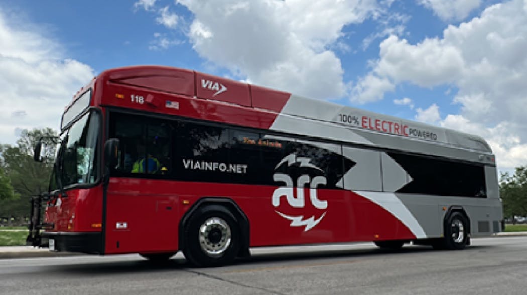 VIA&apos;s ARC electric bus from Gillig.