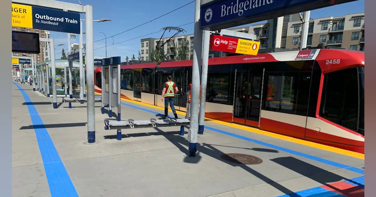 Metro Shell Calgary Calgary Transit installs new blue tactile strips at City Hall and ...