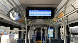 Community Transit is testing two different types of digital signs on some Swift buses. Community Transit is testing two different types of digital signs on some Swift buses.