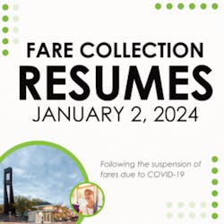GMT will resume fare collection on Jan. 2, 2024, on Chittenden County and LINK Express routes. GMT will resume fare collection on Jan. 2, 2024, on Chittenden County and LINK Express routes.