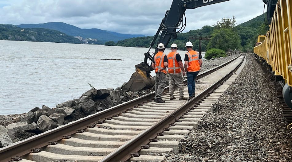 MTA Metro-North Railroad has begun partial restoration of train service on the Hudson Line due to storm damage.
