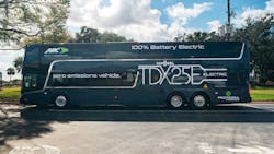 ABC Companies and Proterra Inc&apos;s electric motorcoach.