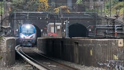 The existing Hudson Tunnels. The existing Hudson Tunnels.