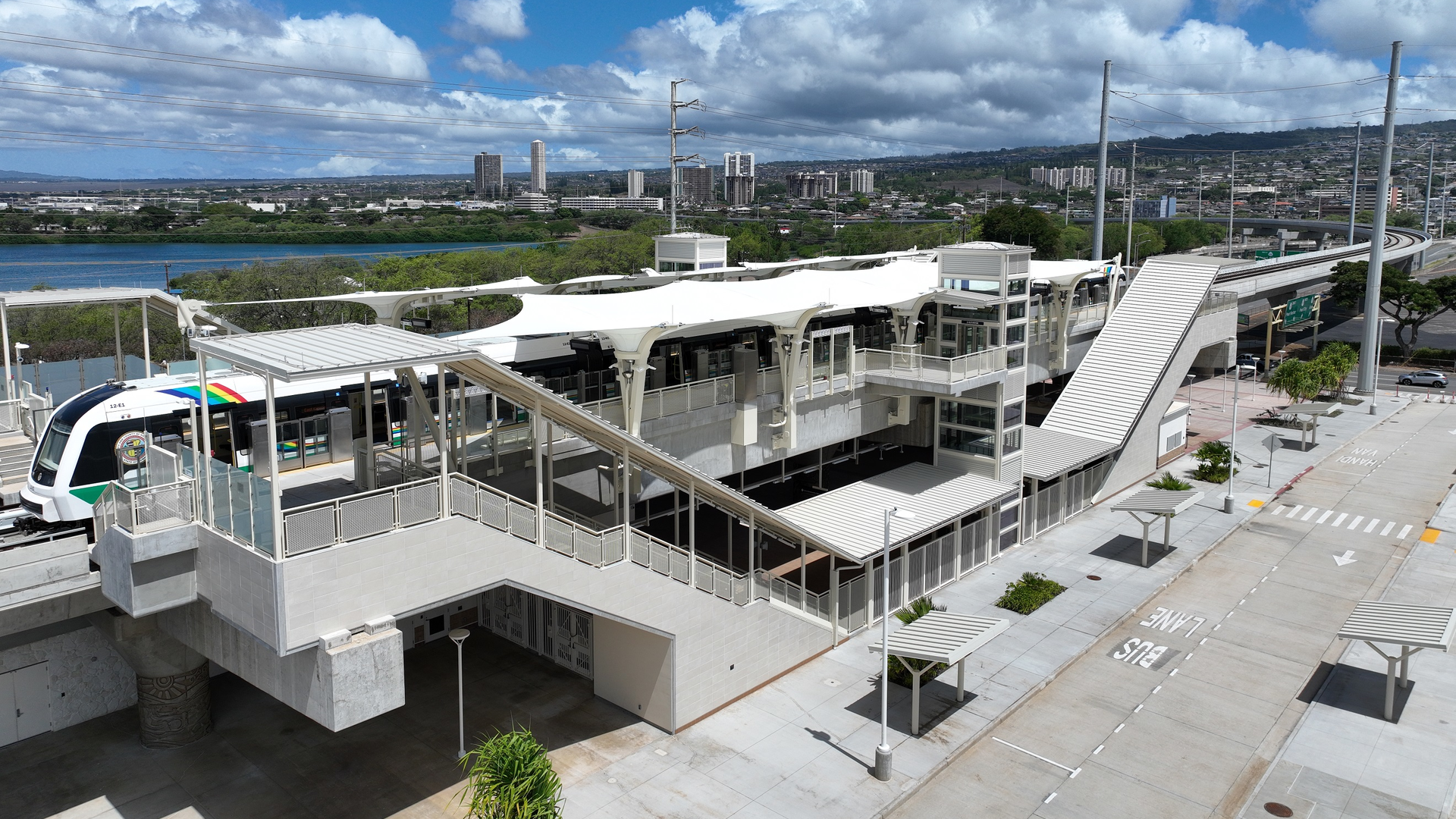 The Honolulu rail system, Skyline, opened for service on June 30.