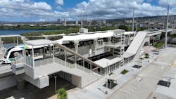 The Honolulu rail system, Skyline, opened for service on June 30.