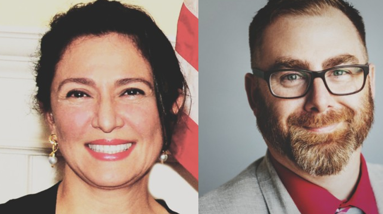 Nora Friend (left) and Russ Arnold (right)