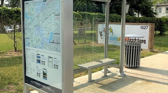 Trinity Metro in Fort Worth, Texas, has awarded a three-year contract to Tolar Manufacturing Company for plans to upgrade bus stops system-wide