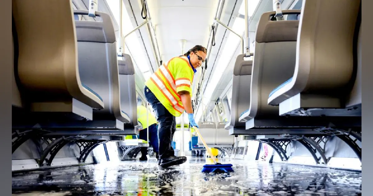 Clean Bart BART gets its scrub on: BART trains now deep-cleaned twice as often ...
