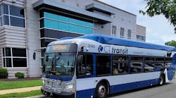 CTDOT electric bus. CTDOT electric bus.