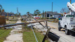 Downed powerlines in Cape Coral Florida after Hurricane Ian passed through.