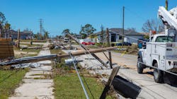 Downed powerlines in Cape Coral Florida after Hurricane Ian passed through. Downed powerlines in Cape Coral Florida after Hurricane Ian passed through.