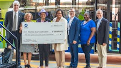 (CATS) was presented with a $30 million grant by U.S. Congresswoman Alma Adams and FTA Region 4 Regional Administrator Dr. Yvette G. Taylor and other dignitaries on Aug. 2 help advance CATS' fleet electrification and workforce development programs. (CATS) was presented with a $30 million grant by U.S. Congresswoman Alma Adams and FTA Region 4 Regional Administrator Dr. Yvette G. Taylor and other dignitaries on Aug. 2 help advance CATS' fleet electrification and workforce development programs.