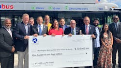 WMATA has received a $104 million Low or No Emission Vehicle grant from the FTA. WMATA has received a $104 million Low or No Emission Vehicle grant from the FTA.