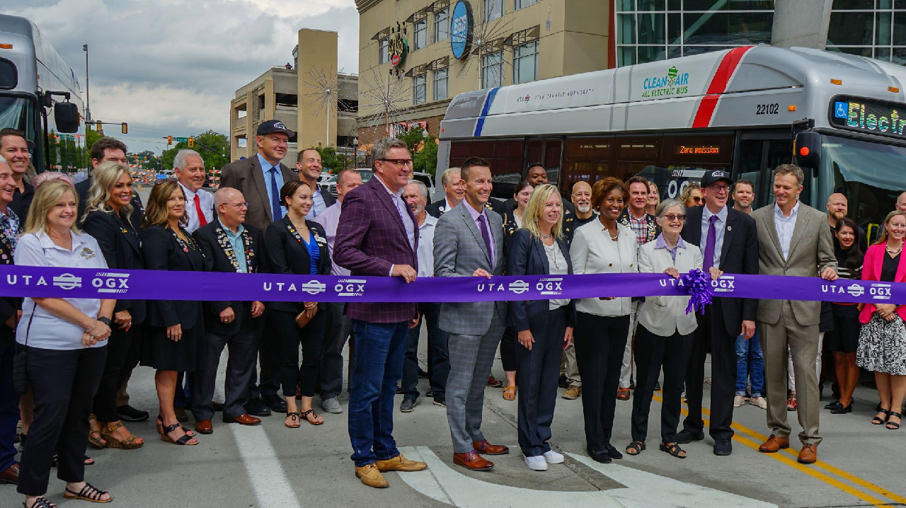 UTA held a ceremony to mark the completion of the Ogden Express.