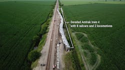 An aerial view of the Mendon, Mo., accident in June 2022. An aerial view of the Mendon, Mo., accident in June 2022.