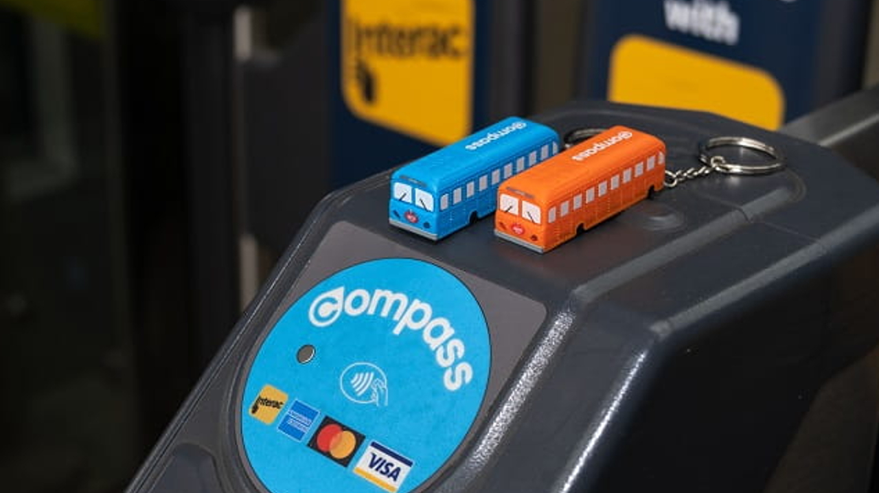 TransLink is commemorating 75 years of trolly bus services with the release of a new limited-edition Mini-Trolley Compass keychain.