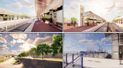 A rendering of DART's 12th Street Station.