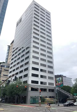 TriMet&rsquo;s administrative offices occupy six floors of the 20-story One Main Place building.