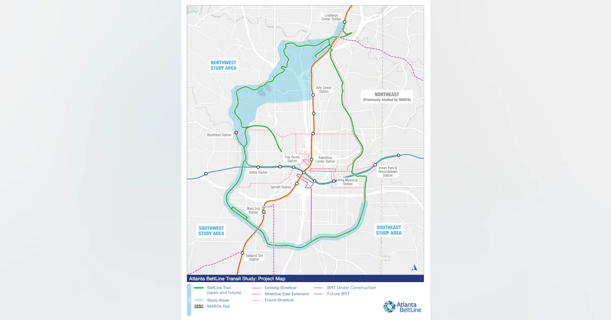 Atlanta Loop Project Atlanta BeltLine launching transit planning study for 13.6-mile rail ...