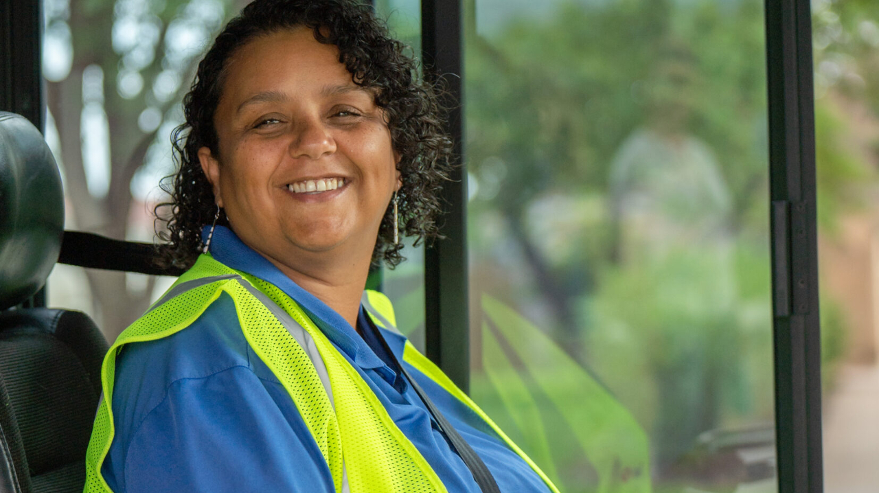 Lawrence Transit bus operator.